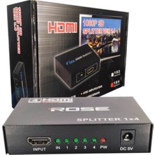 Rose HDMI-102 1x2 1080 3D Splıntter Ver 1.4 HDMI Çoğaltıcı