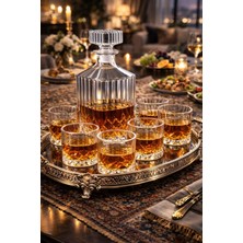 Madame Luda 7 Parça Dubai (Vip)-Romantic Viski Takımı.kristal-(6 Adet Viski Bardağı+Viski Karafı)