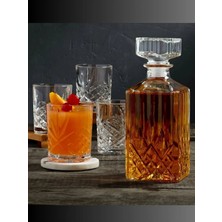 Madame Luda Pub Bar Kristal 7 Parça Viski Takımı SETI.750 Ml.karaf ŞIŞE-340 Ml.6 Adet Viski Bardağı-Kadehi.