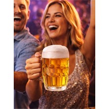 Madame Luda Premium Kulplu Bira Bardağı/2 ADET-560 Cc-Ml.