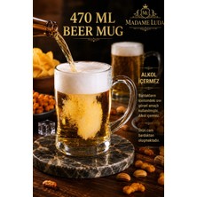 Madame Luda Premium 370 Ml.2 Adet Kulplu Bira Bardağı.