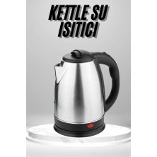 Bin1çeşit Zarif Tasarımlı Paslanmaz Çelik Kettle 1.8 L 2000 Watt