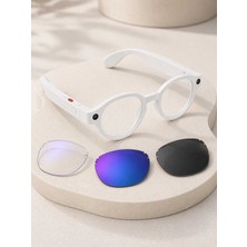 Bin1çeşit Akıllı Kamera Gözlüğü 3 Lensli Bluetooth Müzik ve Görüşme Özellikli