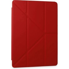 Yakup Tokatlı Moda Ykm Samsung Galaxy Tab A9 Plus Kılıf Kalemlikli Mars Tablet Kılıfı - Kırmızı