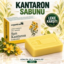 Organicsun Sarı Kantaron Sabunu 120 G – Leke Karşıtı Yüz ve Vücut Temizliği