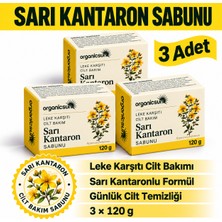 Organicsun Sarı Kantaron Sabunu 120 G x 3 Adet – Leke Karşıtı Yüz ve Vücut Temizliği