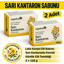 Organicsun Sarı Kantaron Sabunu 120 G x 2 Adet – Leke Karşıtı Yüz ve Vücut Temizliği