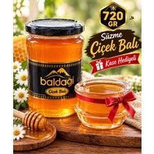 Baldağı Orjinal Süzme Çiçek Balı 720 gr cam kase hediyeli