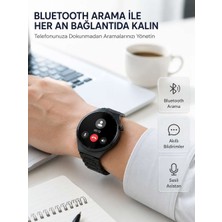 Bin1çeşit Akıllı Saat Android ve Ios Uyumlu Bluetooth Arama, Amoled Hd Ekran ve 3'lü Kordon Seti