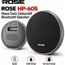 Antenci Rose HP-605 Şarjlı Dekoratif Masa Üstü Bluetooth Hoparlör 18X18X5CM