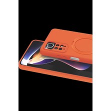 Urfakent Xiaomi Redmi Note 12 Pro 4g Uyumlu Regal Magsafe Standlı Kapak - Turuncu