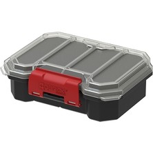 Qbrick System Qbrick Regular Compact S Organizer Siyah - Ayarlanabilir Bölmeli Vida ve Küçük Parça Kutusu, Contalı