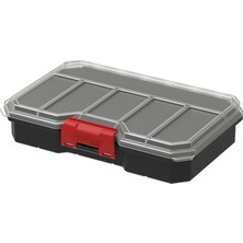 Qbrick System Qbrick Regular Compact M Organizer Siyah - Ayarlanabilir Bölmeli Vida ve Küçük Parça Kutusu, Contalı