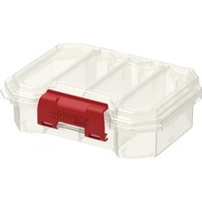 Qbrick System Qbrick Regular Compact S Organizer Şeffaf - Ayarlanabilir Bölmeli Vida ve Küçük Parça Kutusu, Contalı