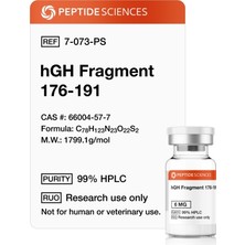 Hgh Fragment 176-191 6mg Peptide Sciences