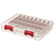 Qbrick System Qbrick Regular Compact L Organizer Şeffaf - Ayarlanabilir Bölmeli Vida ve Küçük Parça Kutusu, Contalı
