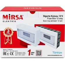 Mirsa Mırsa Elektrik 12'li Sigorta Kutusu Sıva Altı