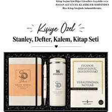 Kelira Kişiye Özel Hediye Seti Stanley Fliptop Mug 350 ml & Termos & Kitap Premium Hediye Seti