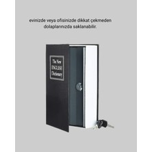 Yakup Tokatlı Moda Gizli Kitap Kasa Anahtarlı Metal Iç Kasa 18,5X11,5 cm