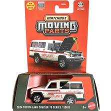 Matchbox 2026 Moving Parts Toyota Land Cruiser 70 Series Ambulans Açılır Kaputlu Metal Model Araba