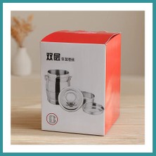 Bt Teknik Paslanmaz Çelik 3'lü Sefer Tası 1.6l (200+500+900 Ml) Metal Kulplu Bez