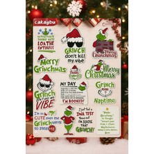 Cakaybu Grinch Christmas Sticker Seti – Yılbaşı Temalı Sticker |–