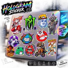 Cakaybu Hologram Sticker Seti 12 Parça – Bilgisayar Defter Suya Dayanıklı