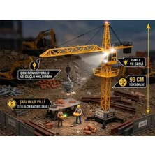 Boratila Toys Uzaktan Kumandalı Kule Vinç Oyuncak Şarjlı 99 cm Çok Fonksiyonlu