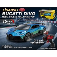 Boratila Toys 2.4 Ghz 1:16 Ölçek Uzaktan Kumandalı Araba Metal Gövde Full Fonksiyon Lisanlı Pilli Bugatti Divo