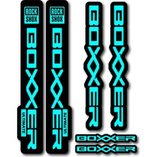 Cakaybu Rockshox Boxxer Ultimate Sticker Seti – 24,5x4 cm & 20X3 cm