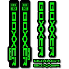 Cakaybu Rockshox Boxxer Ultimate Sticker Seti – 24,5x4 cm & 20X3 cm