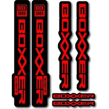 Cakaybu Rockshox Boxxer Ultimate Sticker Seti – 24,5x4 cm & 20X3 cm