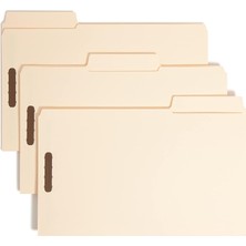 Str Store Supertab® Kilit Dosya Klasör, 2 Vida, Büyük Boy 1/3-Cut Tab, Legal, Manila, Kutu Başına 50 (19535)