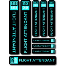 Cakaybu Rockshox Flight Attendant Maşa Sticker Seti 21X4 cm – 14X3 cm Yan Etiketli