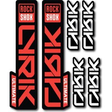 Cakaybu Rock Shox Lyrik Ultimate Ön Maşa Sticker Seti – 22,55,7 cm + 10X2,4 cm