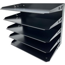 Str Store Organizatör Yatay 5 Yuvalı Yasal, Siyah Çelik