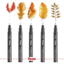 Str Store Pointliner S20P-8A, Fineliner, Siyah, Suya Dayanıklı ve Solmaz, 0,8 mm