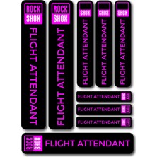 Cakaybu Rockshox Flight Attendant Maşa Sticker Seti 21X4 cm – 14X3 cm Yan Etiketli