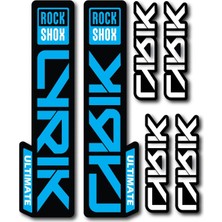 Cakaybu Rock Shox Lyrik Ultimate Ön Maşa Sticker Seti – 22,55,7 cm + 10X2,4 cm