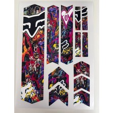 Cakaybu Motocross Graffiti Bisiklet Kadro Sticker Seti – Racing Frame Koruma Sticker