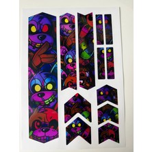 Cakaybu Five Nights At Freddy's Temalı Bisiklet Sticker Seti