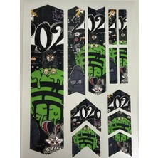Cakaybu 2026 Urban Bisiklet Kadro Sticker Seti – Street Style Trap Frame Koruma Sticker