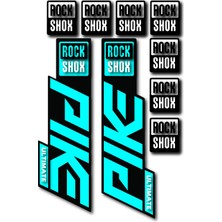 Cakaybu Rockshox Pıke Maşa Sticker Seti 22X7 cm