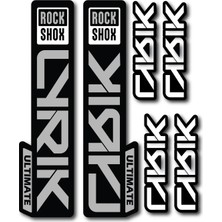 Cakaybu Rock Shox Lyrik Ultimate Ön Maşa Sticker Seti – 22,55,7 cm + 10X2,4 cm