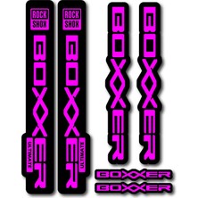 Cakaybu Rockshox Boxxer Ultimate Sticker Seti – 24,5x4 cm & 20X3 cm