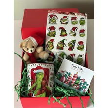 Cakaybu Hediye Kutusu Yılbaşı Yeni Yıl Grinch  Kupa Seti 11 ( Kupa , Sticker ,  Anahtarlık  )