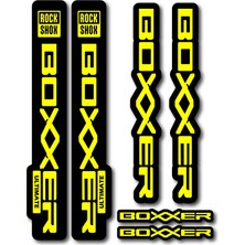 Cakaybu Rockshox Boxxer Ultimate Sticker Seti – 24,5x4 cm & 20X3 cm