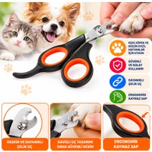 Str Store Küçük Çelik Uçlu Kedi Köpek Evcil Hayvan Tırnak Makası Pati Bakım Aleti Ergonomik Kaymaz Sap (Adet Fiyatıdır)