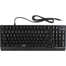 Str Store G500X Yılıma 98 Tuşlu Rainbow Rgb Işıklı Kablolu Mekanik Hisli Gaming Klavye (Döner Topuzlu Ses & Işık Kontrolü)