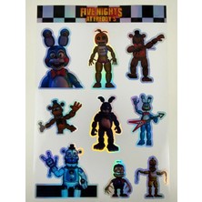 Cakaybu Five Nights At Freddy’s (Fnaf) Hologram Sticker Seti